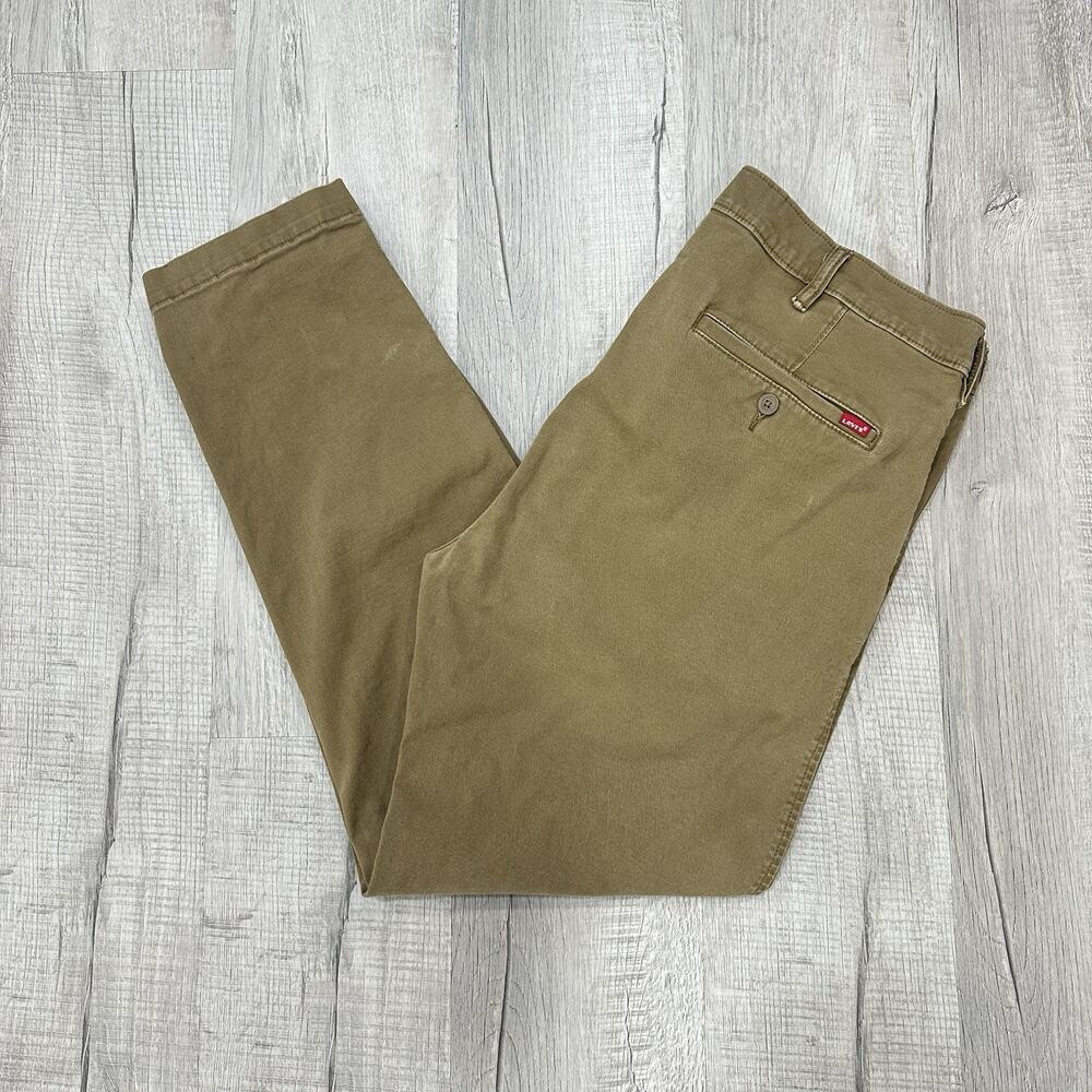 Levi's XX Chino Pants Men's 38x32 Dark Beige Standard Taper Pants Business